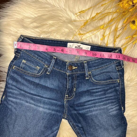 Hollister straight legged low rise denim jeans sz 25/1 - Picture 5 of 7
